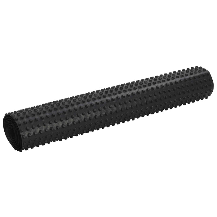 Foie de drenaj cu striații 2 pcs Negru 1 x 20 m HDPE - WALTI WALTI