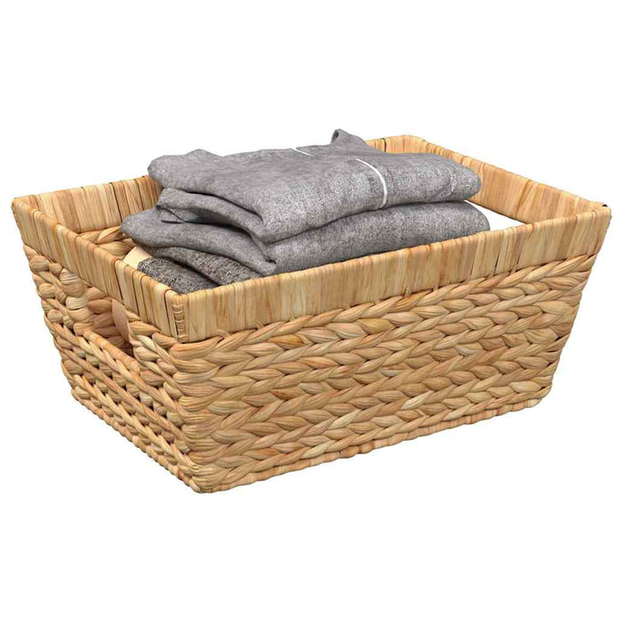Coșuri de depozitare 2 pcs natural 38 x 28 x 15 cm WALTI