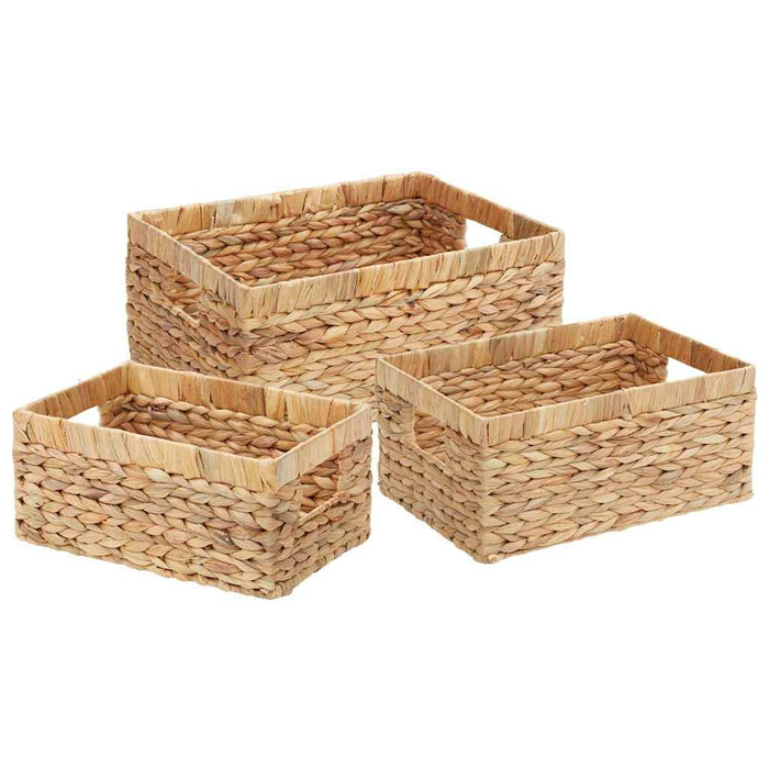 Coșuri de depozitare 3 pcs natural Zambilă de apă WALTI