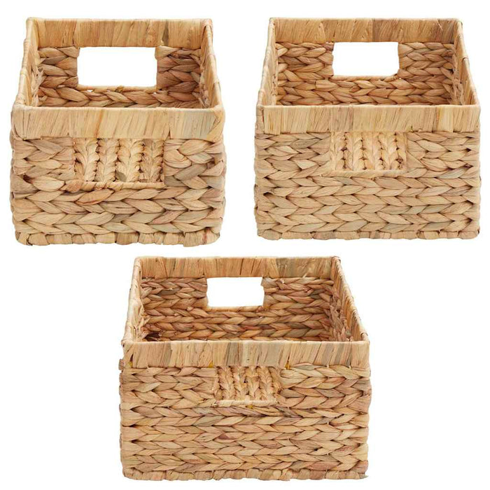 Coșuri de depozitare 3 pcs natural Zambilă de apă WALTI