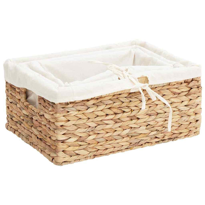 Coșuri de depozitare 3 pcs natural Zambilă de apă WALTI