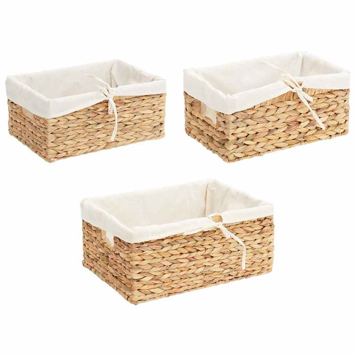 Coșuri de depozitare 3 pcs natural Zambilă de apă WALTI