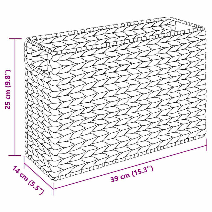 Coșuri pentru reviste 2 pcs natural 39 x 14 x 25 cm - WALTI WALTI