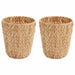 Coșuri pentru Hârtie 2 pcs natural 26 x 26 x 29 cm - WALTI WALTI