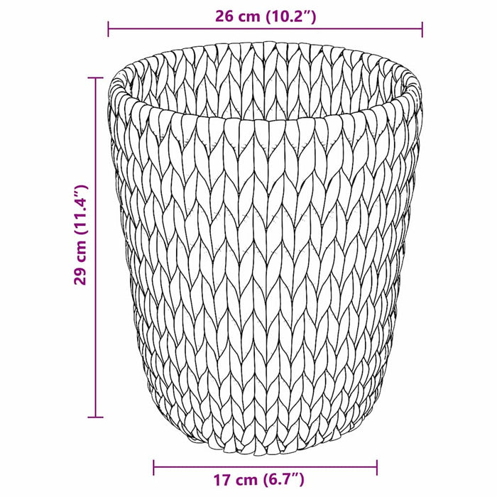 Coșuri pentru Hârtie 2 pcs natural 26 x 26 x 29 cm - WALTI WALTI