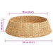 Guler pentru Pomul de Crăciun Rotund Maro 105 x 105 x 28 cm - WALTI WALTI