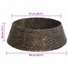 Guler pentru Pomul de Crăciun Rotund Negru 90 x 90 x 28 cm - WALTI WALTI