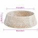 Guler pentru Pomul de Crăciun Rotund Alb 90 x 90 x 28 cm - WALTI WALTI