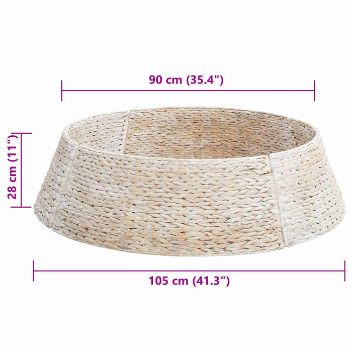 Guler pentru Pomul de Crăciun Rotund Alb 105 x 105 x 28 cm - WALTI WALTI