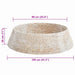 Guler pentru Pomul de Crăciun Rotund Alb 105 x 105 x 28 cm - WALTI WALTI