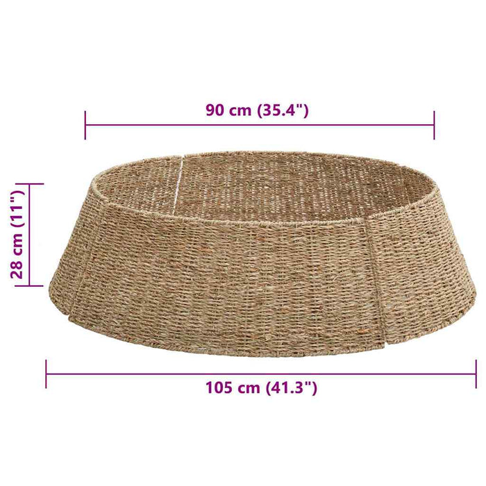 Guler pentru Pomul de Crăciun Rotund natural 105 x 105 x 28 cm - WALTI WALTI