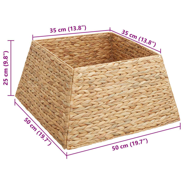 Guler pentru Pomul de Crăciun Pătrat Maro 50 x 50 x 25 cm - WALTI WALTI