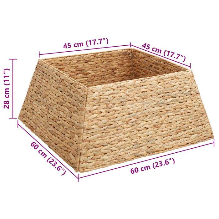 Guler pentru Pomul de Crăciun Pătrat Maro 60 x 60 x 28 cm - WALTI WALTI