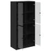 Bufet Stejar Negru 68 x 37 x 142 cm Lemn compozit - WALTI WALTI