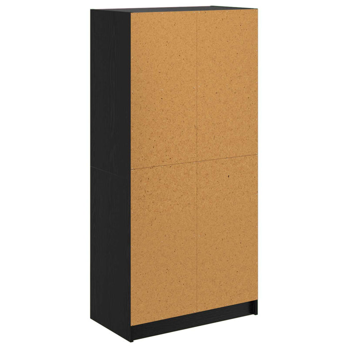 Bufet Stejar Negru 68 x 37 x 142 cm Lemn compozit - WALTI WALTI
