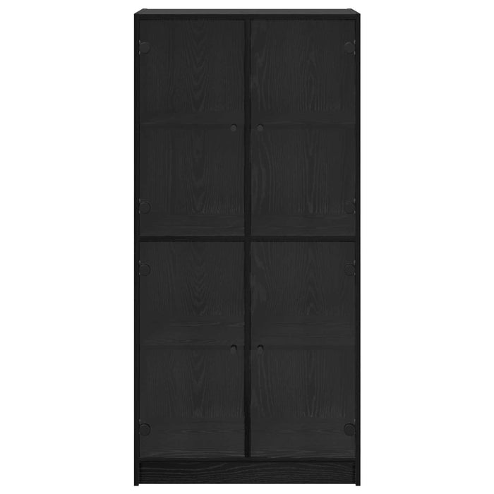 Bufet Stejar Negru 68 x 37 x 142 cm Lemn compozit - WALTI WALTI