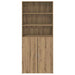 Bufet Stejar Artizanal 80 x 42,5 x 185 cm Lemn compozit - WALTI WALTI