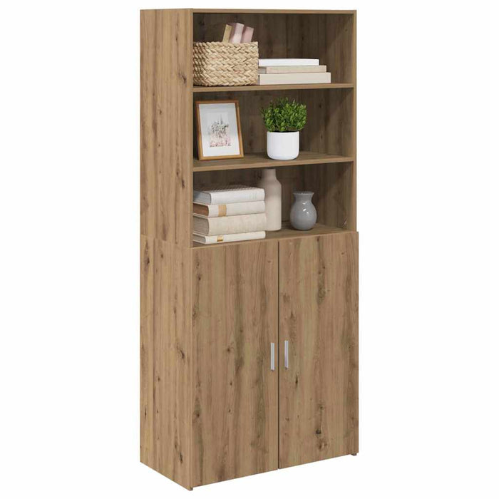Bufet Stejar Artizanal 80 x 42,5 x 185 cm Lemn compozit - WALTI WALTI