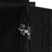 Bufet Stejar Negru 80 x 42,5 x 185 cm Lemn compozit - WALTI WALTI