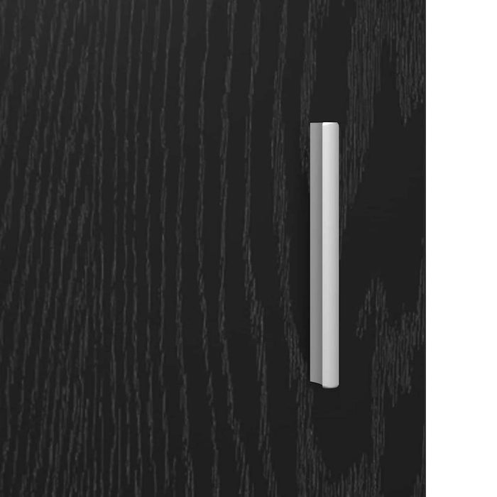 Bufet Stejar Negru 80 x 42,5 x 185 cm Lemn compozit - WALTI WALTI