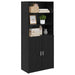 Bufet Stejar Negru 80 x 42,5 x 185 cm Lemn compozit - WALTI WALTI