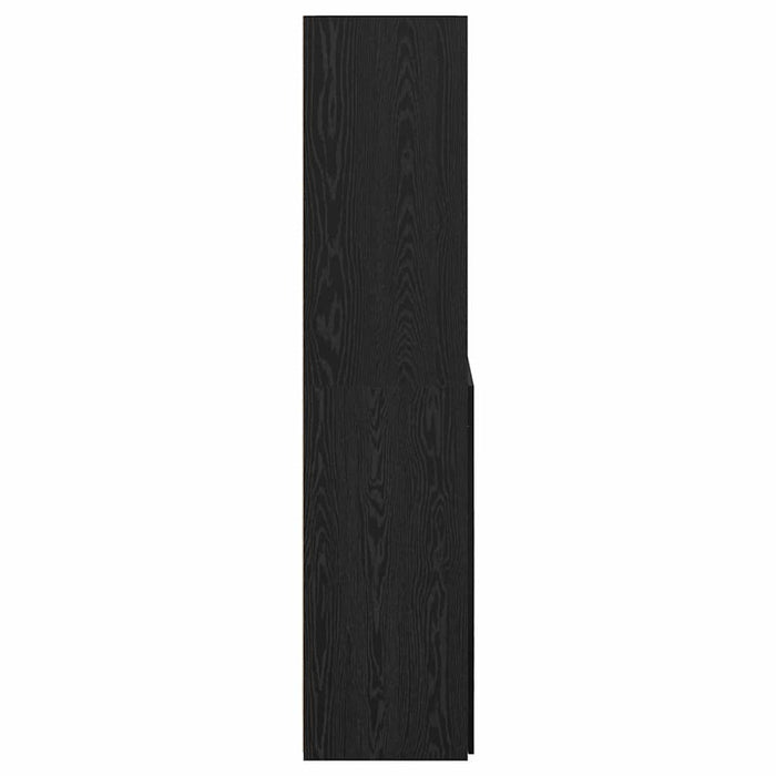 Bufet Stejar Negru 80 x 42,5 x 185 cm Lemn compozit - WALTI WALTI