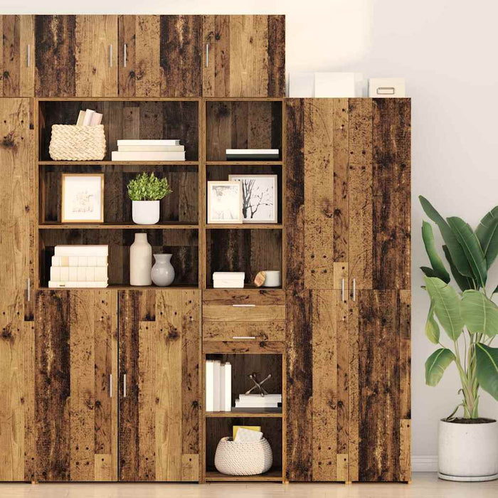Bufet cu sertar Lemn Vechi 40 x 42,5 x 185 cm Lemn compozit - WALTI WALTI