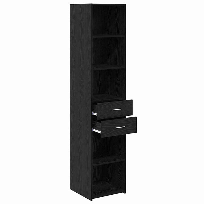 Bufet cu sertar Stejar Negru 40 x 42,5 x 185 cm Lemn compozit - WALTI WALTI