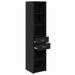 Bufet cu sertar Stejar Negru 40 x 42,5 x 185 cm Lemn compozit - WALTI WALTI