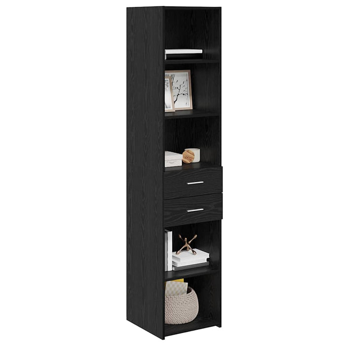 Bufet cu sertar Stejar Negru 40 x 42,5 x 185 cm Lemn compozit - WALTI WALTI
