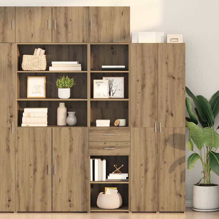 Bufet Stejar Artizanal 45 x 42,5 x 185 cm Lemn compozit - WALTI WALTI