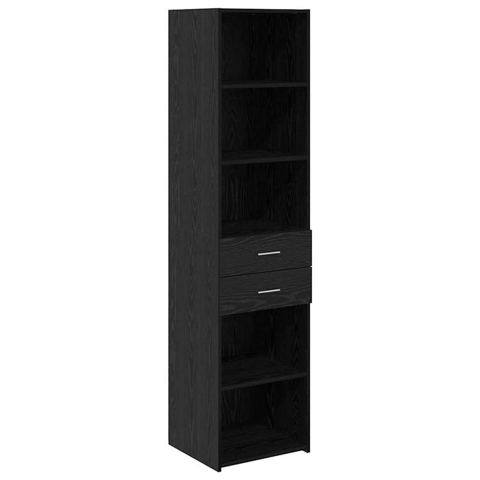 Bufet cu sertar Stejar Negru 45 x 42,5 x 185 cm Lemn compozit - WALTI WALTI
