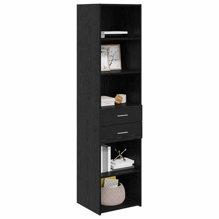 Bufet cu sertar Stejar Negru 45 x 42,5 x 185 cm Lemn compozit - WALTI WALTI