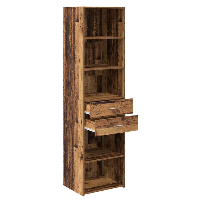 Bufet cu sertar Lemn Vechi 50 x 42,5 x 185 cm Lemn compozit - WALTI WALTI