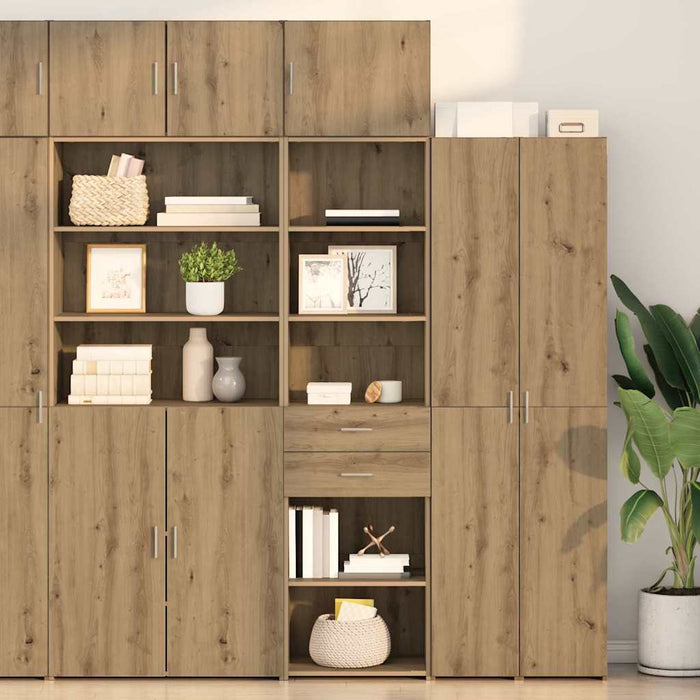 Bufet Stejar Artizanal 50 x 42,5 x 185 cm Lemn compozit - WALTI WALTI