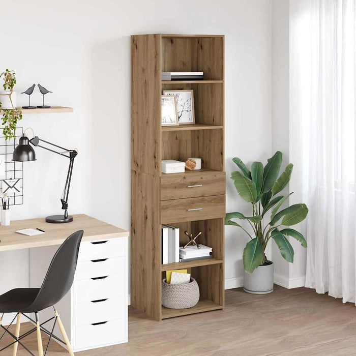Bufet Stejar Artizanal 50 x 42,5 x 185 cm Lemn compozit - WALTI WALTI