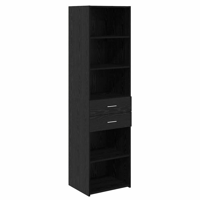 Bufet cu sertar Stejar Negru 50 x 42,5 x 185 cm Lemn compozit - WALTI WALTI