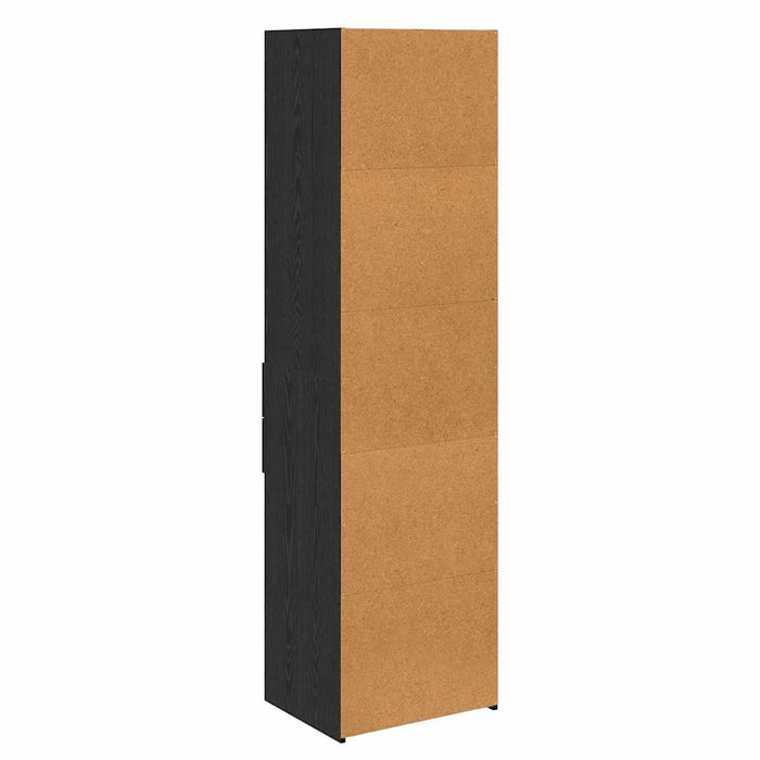 Bufet cu sertar Stejar Negru 50 x 42,5 x 185 cm Lemn compozit - WALTI WALTI