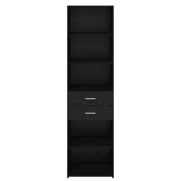 Bufet cu sertar Stejar Negru 50 x 42,5 x 185 cm Lemn compozit - WALTI WALTI