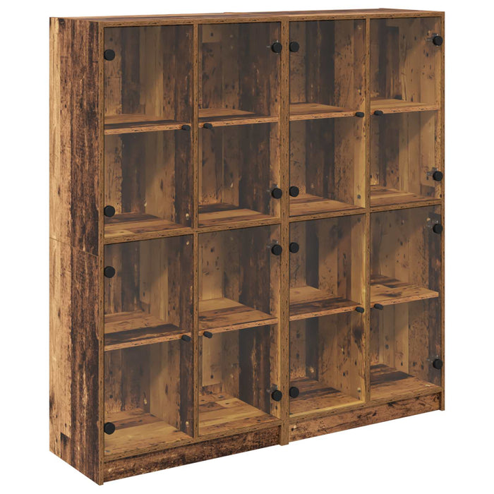 Bufet 2 pcs Lemn Vechi 68 x 37 x 142 cm Lemn compozit - WALTI WALTI