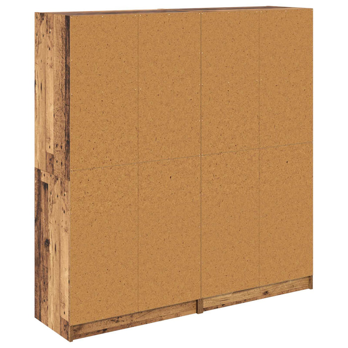 Bufet 2 pcs Lemn Vechi 68 x 37 x 142 cm Lemn compozit - WALTI WALTI
