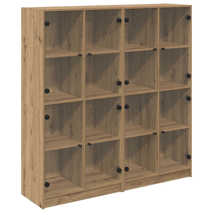 Bufet 2 pcs Stejar Artizanal 68 x 37 x 142 cm Lemn compozit - WALTI WALTI