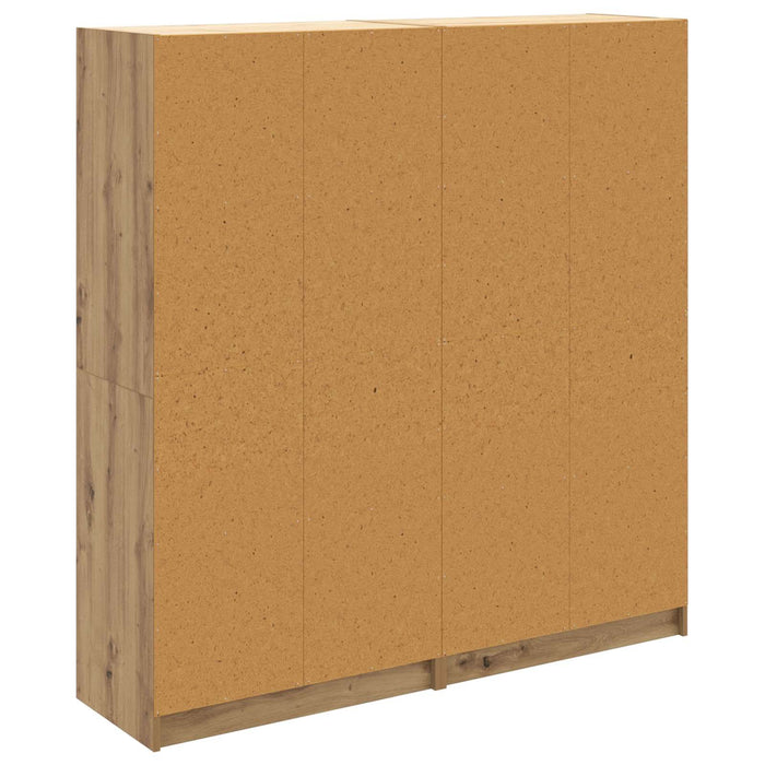 Bufet 2 pcs Stejar Artizanal 68 x 37 x 142 cm Lemn compozit - WALTI WALTI