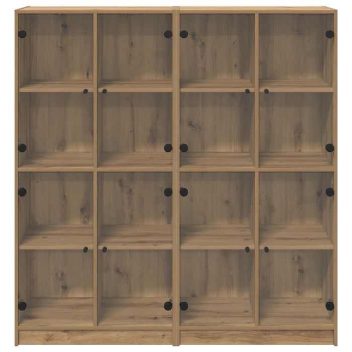 Bufet 2 pcs Stejar Artizanal 68 x 37 x 142 cm Lemn compozit - WALTI WALTI