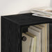 Bufet 2 pcs Stejar Negru 68 x 37 x 142 cm Lemn compozit - WALTI WALTI
