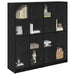 Bufet 2 pcs Stejar Negru 68 x 37 x 142 cm Lemn compozit - WALTI WALTI