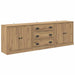 Bufeturi 3 pcs Lemn Vechi 210 x 35,5 x 67,5 cm Lemn compozit - WALTI WALTI