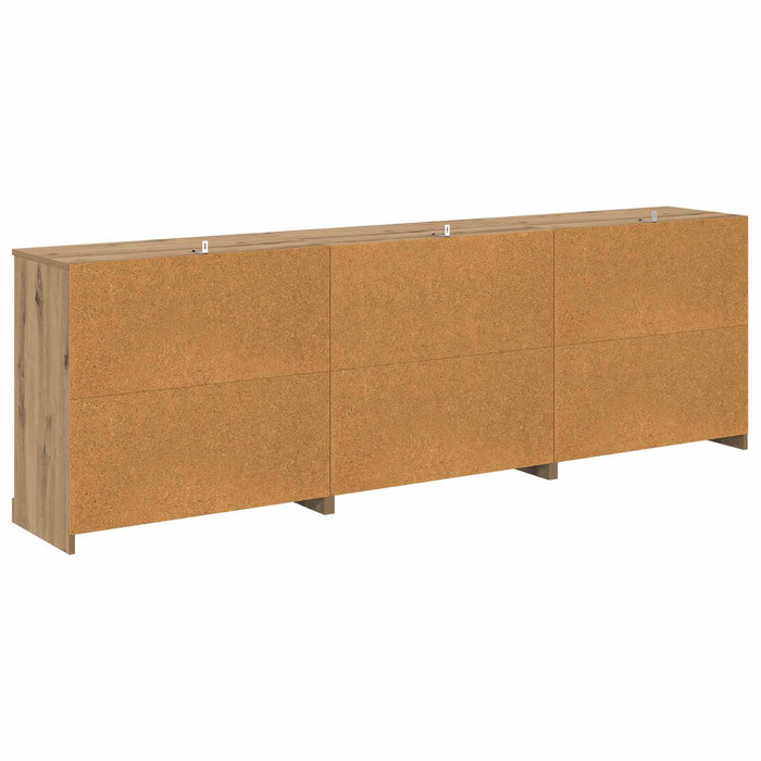 Bufeturi 3 buc. Stejar Artizanal 210 x 35,5 x 67,5 cm WALTI