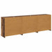 Bufeturi 3 pcs Stejar Negru 210 x 35,5 x 67,5 cm Lemn compozit - WALTI WALTI