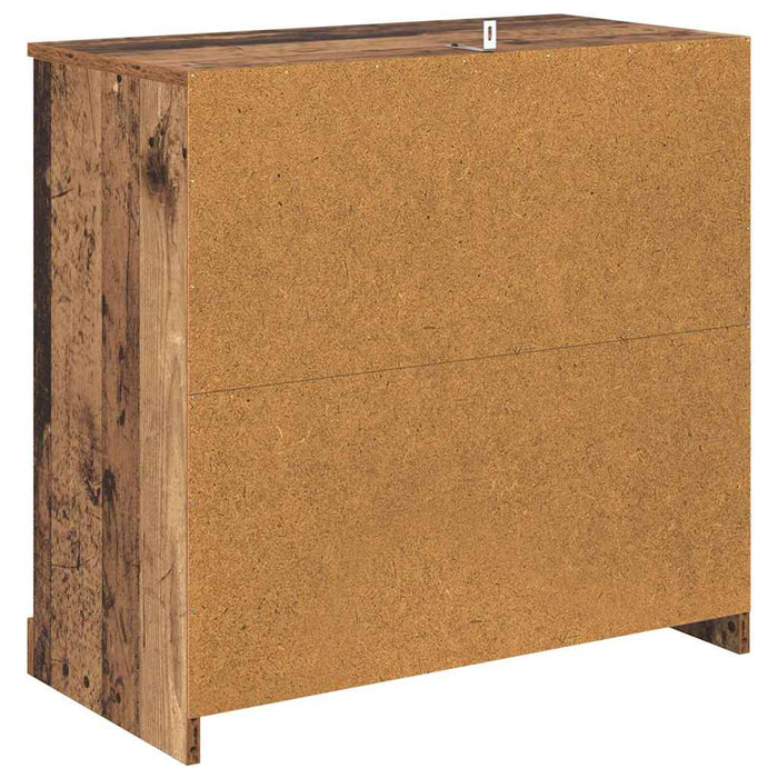 Bufeturi 2 pcs Lemn Vechi 70 x 35,5 x 67,5 cm Lemn compozit - WALTI WALTI